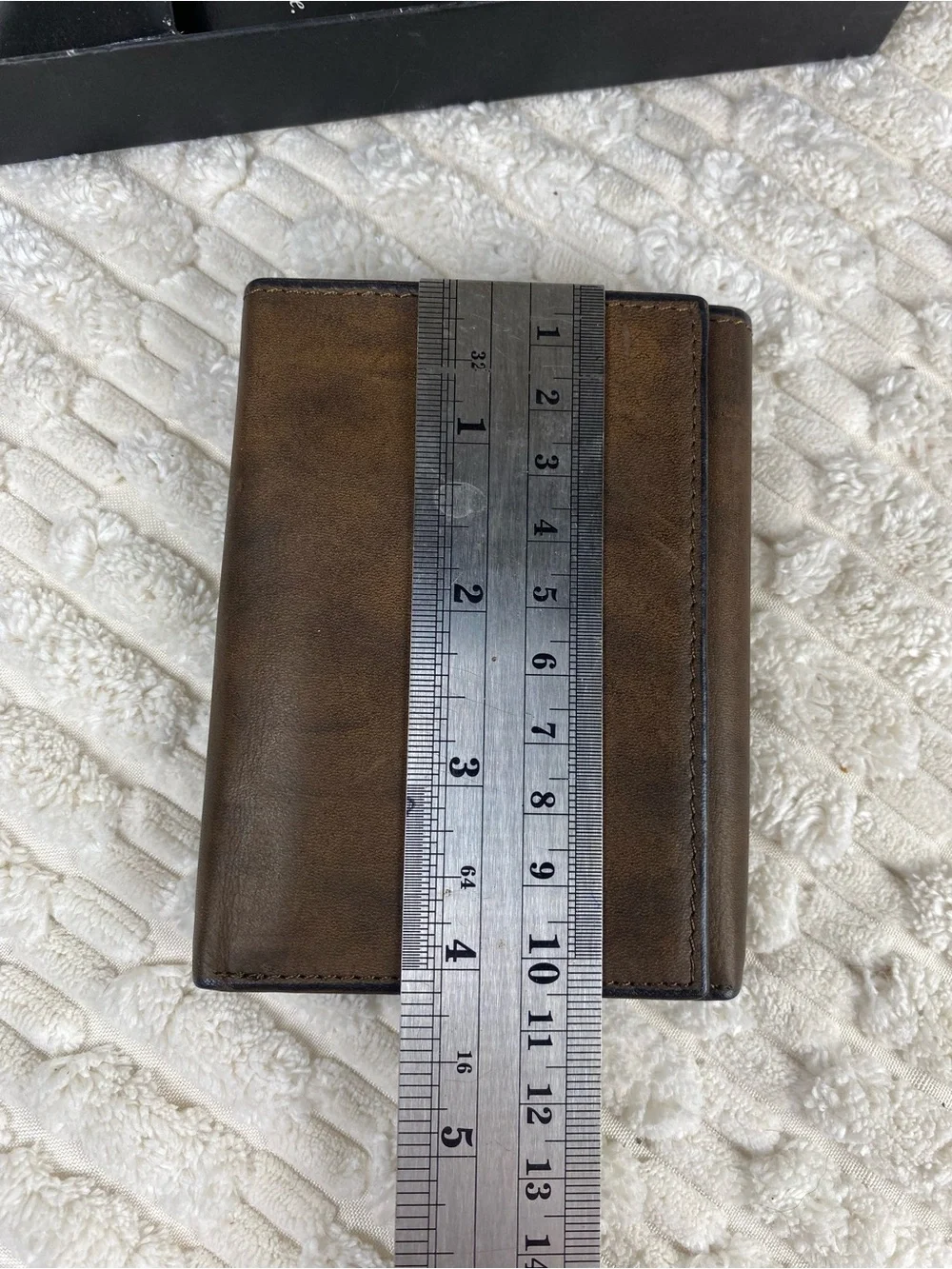 Vintage 1990s Rolfs Leather Trifold Wallet New In Box Deadstock
